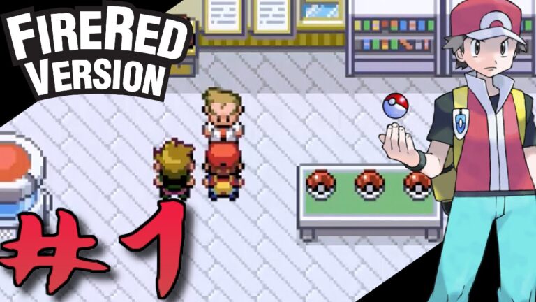 Pokemon FireRed oyunu oyna Pokémon FireRed Kanto macera oyunu sahnesi
