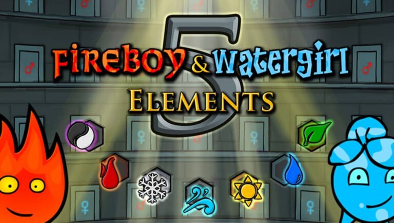 Ateş ve Su 2015 oyununda Fireboy ve Watergirl tapınak bölümü