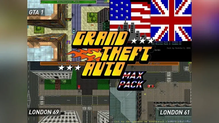 GTA 1 yukarıdan bakış açılı şehir haritası sahnesi