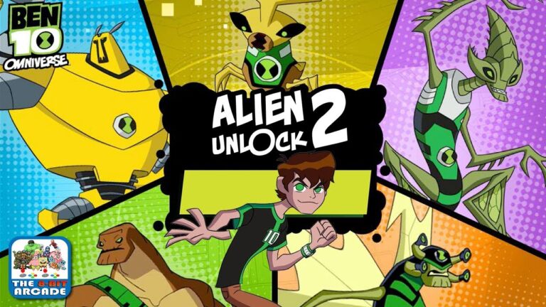 Ben 10 Alien Unlock 2 oyununda Omnitrix kullanan Ben karakteri