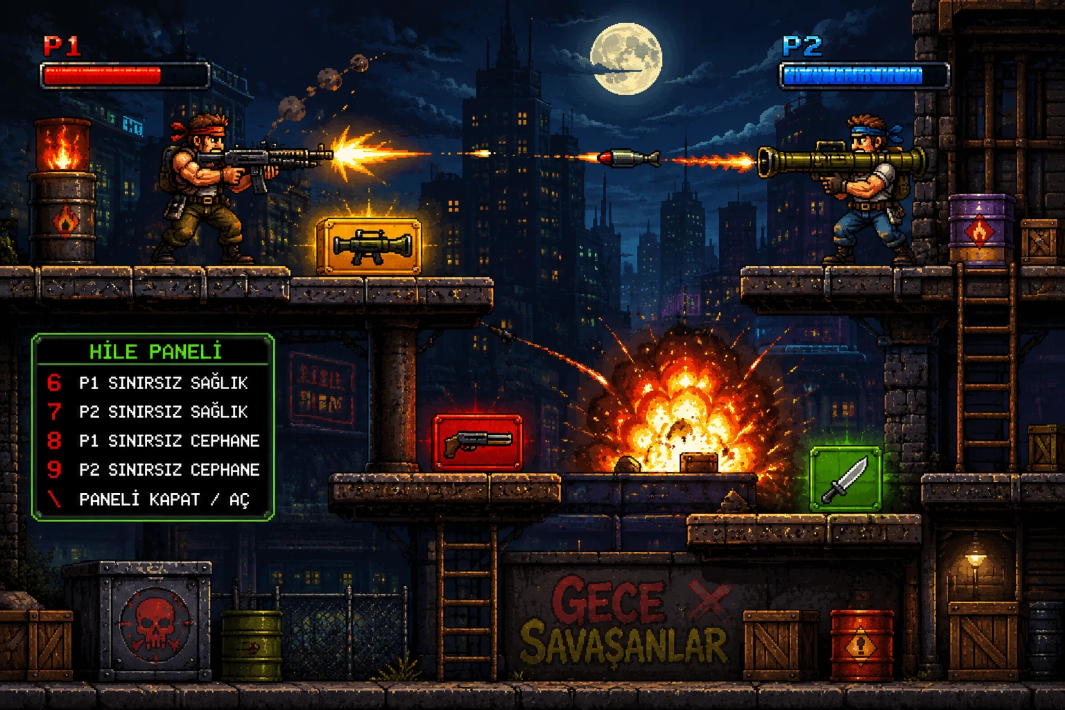 Gece savaşanlar Hileli