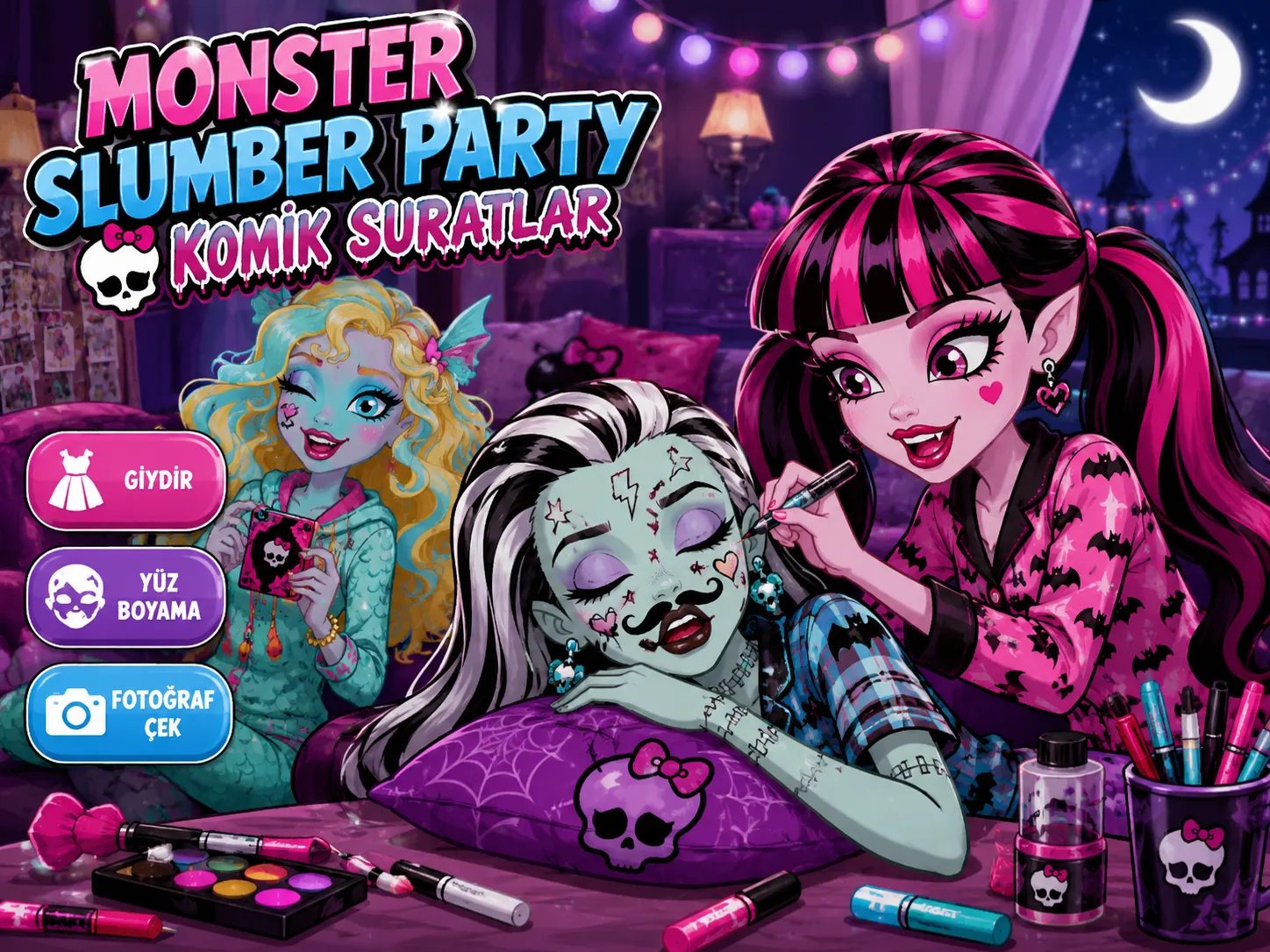 Monster Slumber Party Komik Suratlar