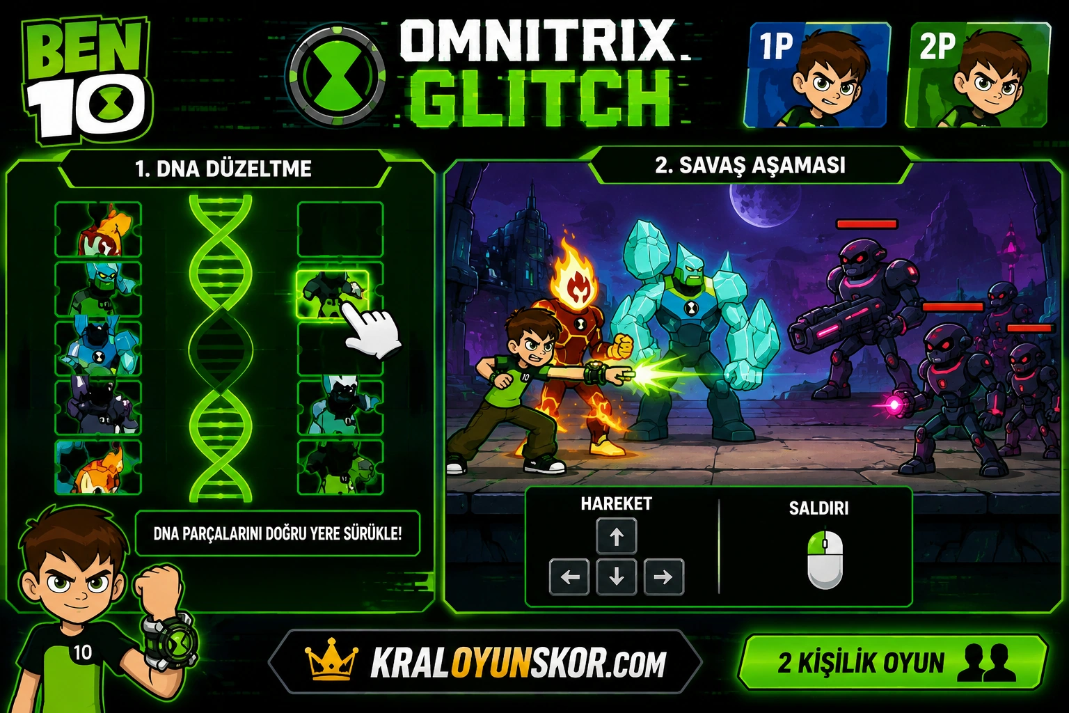 2 Kişilik Ben 10 Omnitrix Glitch