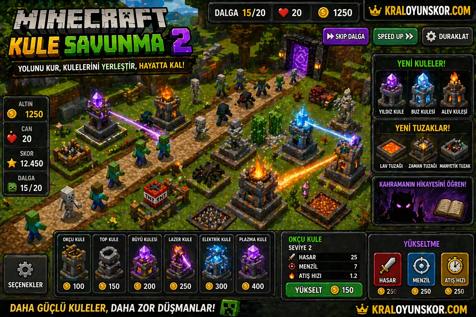 Minecraft Kule Savunma 2