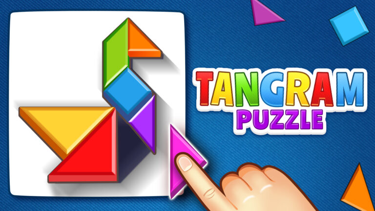 tangram oyunu şekil tamamlama oynanış ekran görüntüsü