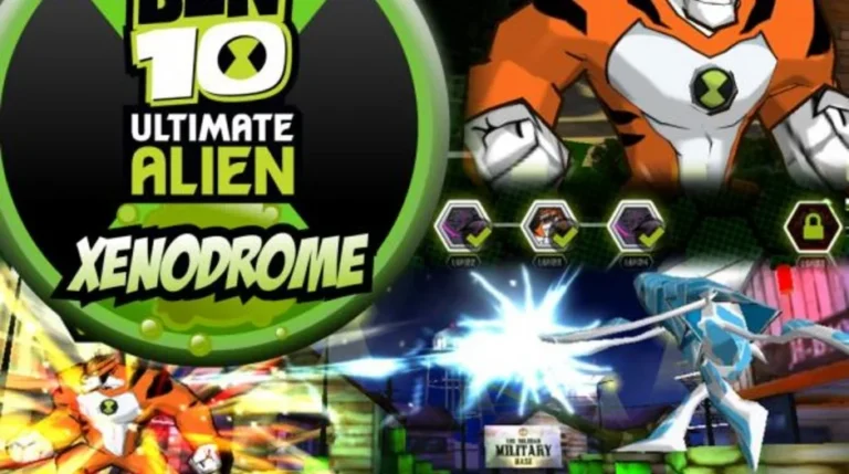 Ben 10 Mekanik Tehdit oyununda Ben karakterinin robotlarla savaştığı sahne