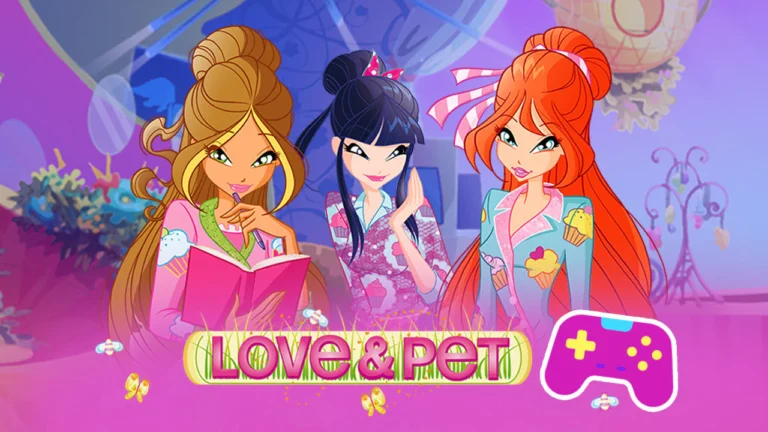 Winx Aşk ve Evcil Hayvan oyununda Winx evcil hayvanlarının eşleştirildiği bulmaca tahtası