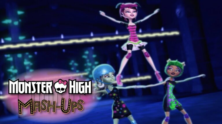 Canavar Kızlar Okula Dönüş oyununda Monster High karakterleri için okul kombini hazırlama sahnesi