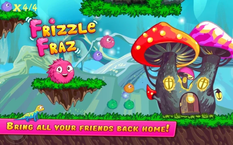 Frizzle Fraz oyunu oyna frizzle fraz oyunu platform ve bulmaca oynanış ekran görüntüsü