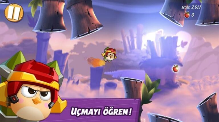 Uçmayı Öğren 2 oyununda penguen rampadan uçuyor