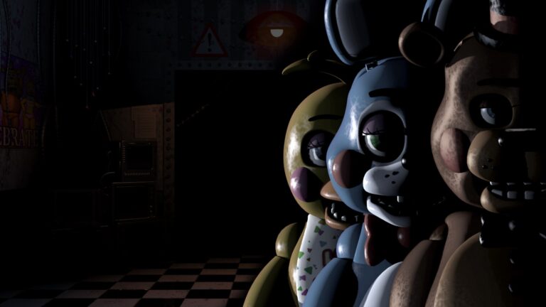 Five Nights at Freddy's 4 oyununda kabus animatronik karakter