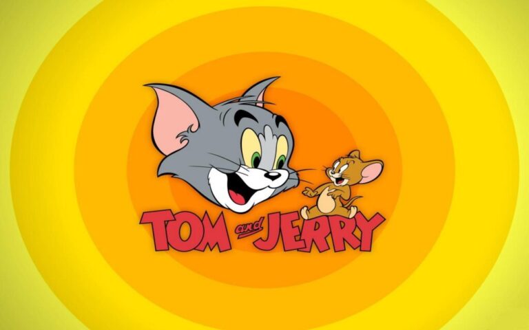 Tom ve Jerry oyunu oyna Tom ve Jerry kovalamaca sahnesi içeren oyun ekranı