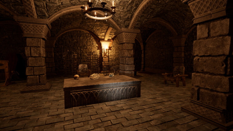 Crypt Raider piramit içinde hazine arama sahnesi