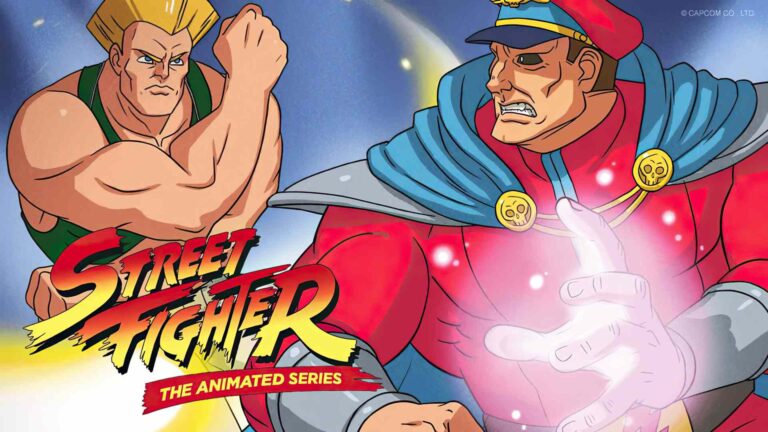 Street Fighter oyununda iki karakterin bire bir dövüş sahnesi