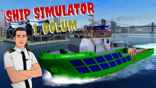 Deniz üzerinde gemi kullanarak görevleri tamamladığın sürüş oyunu sahnesi