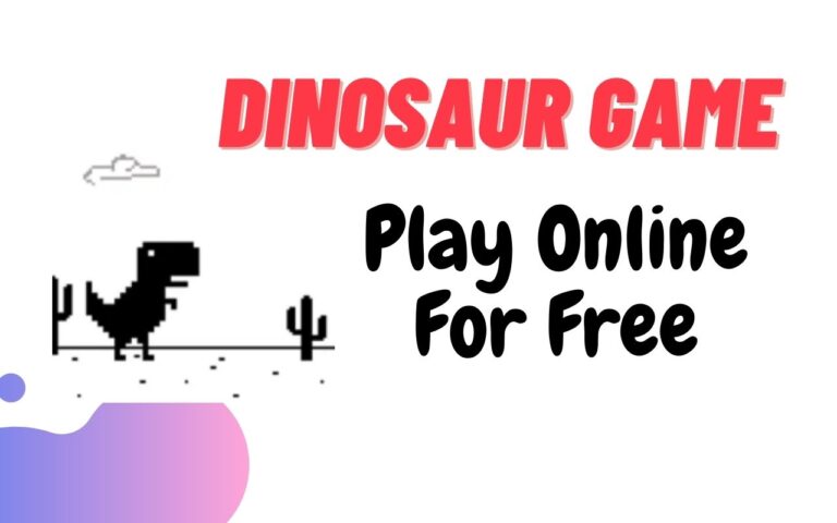Chrome Dinosaur oyununda T-Rex dinozor çöl içinde koşuyor