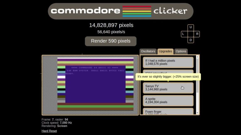 Commodore (C64) Clicker Hile oyna